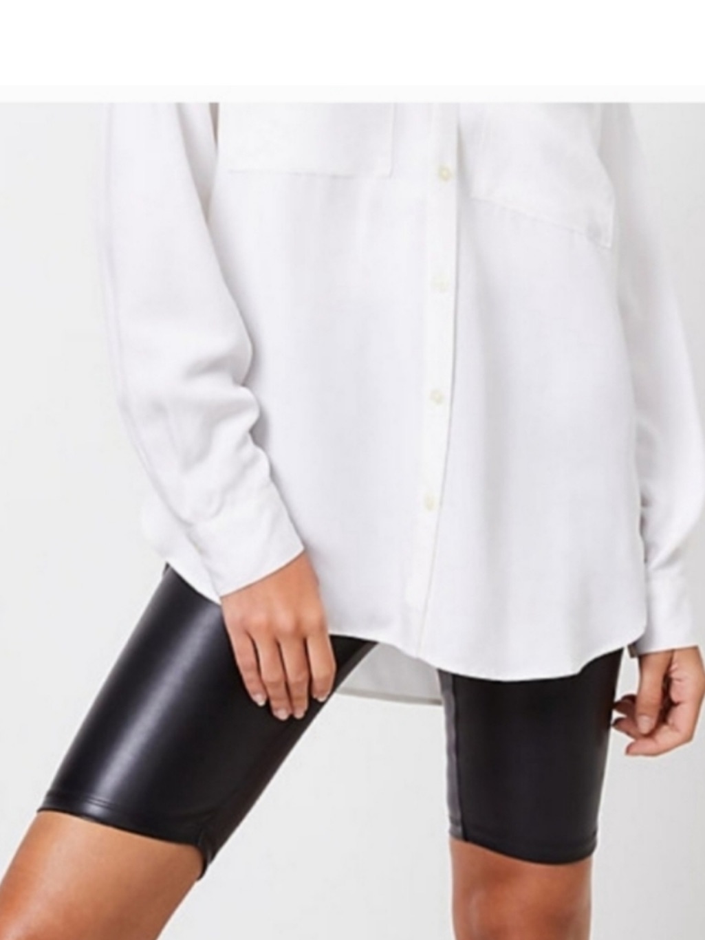 Nwt Sculpting Vegan Faux Leather Bike Shorts